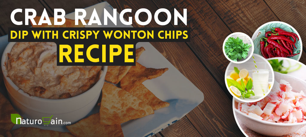 Crab Rangoon Dip with Crispy Wonton Chips Recipe