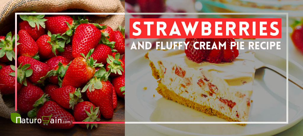 Strawberries and Fluffy Cream Pie Recipe