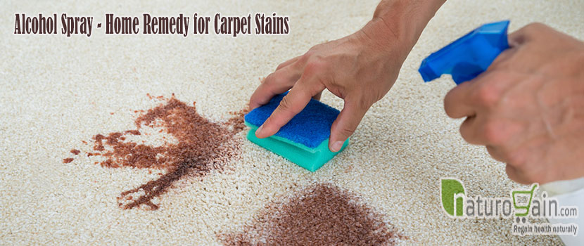 Alcohol Spray Home Remedy for Carpet Stains