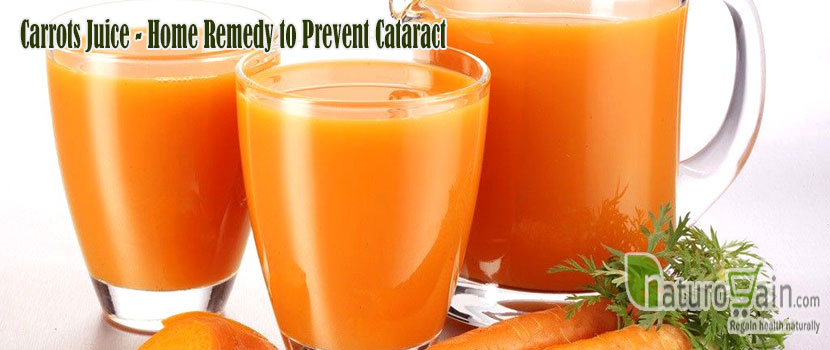 Carrots Juice Remedy to Prevent Cataract