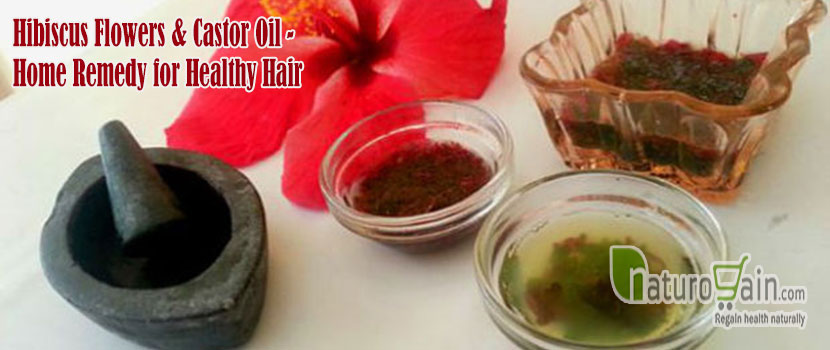 Hibiscus Flowers and Castor Oil