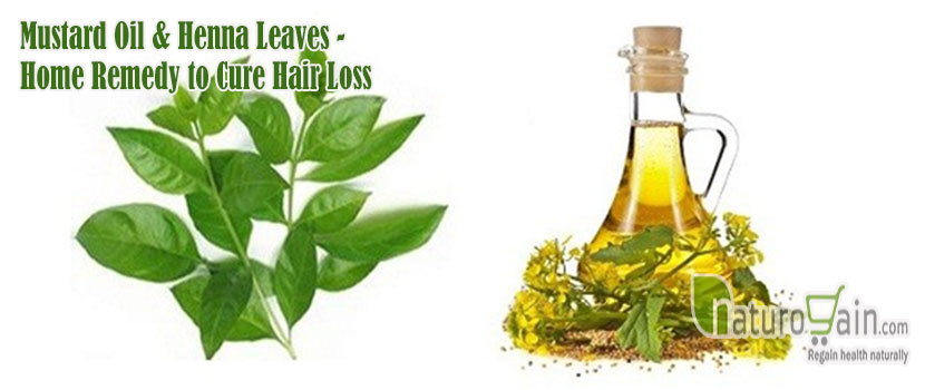 Mustard Oil and Henna Leaves