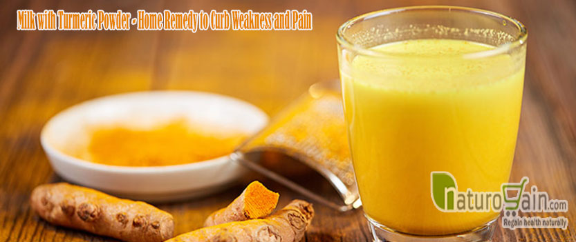 Milk With Turmeric Powder