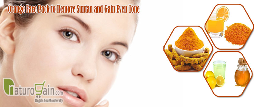 Orange Face Pack to Remove Suntan