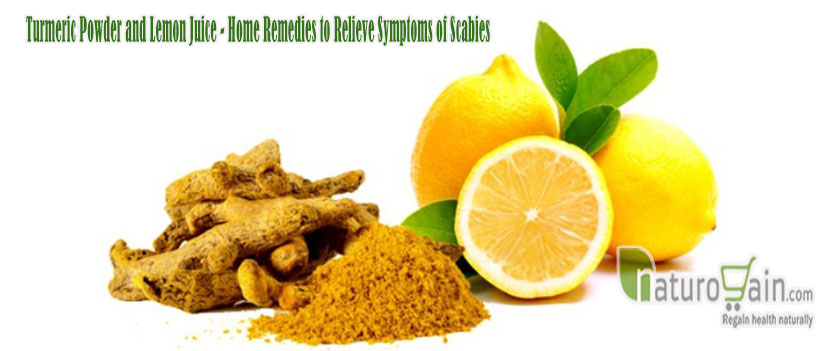 Turmeric Powder and Lemon Juice